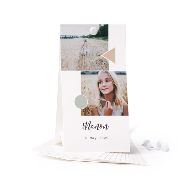 Standing card - set of 12 (6,5 x 12 cm) Standing card - set of 12 (6,5 x 12 cm)