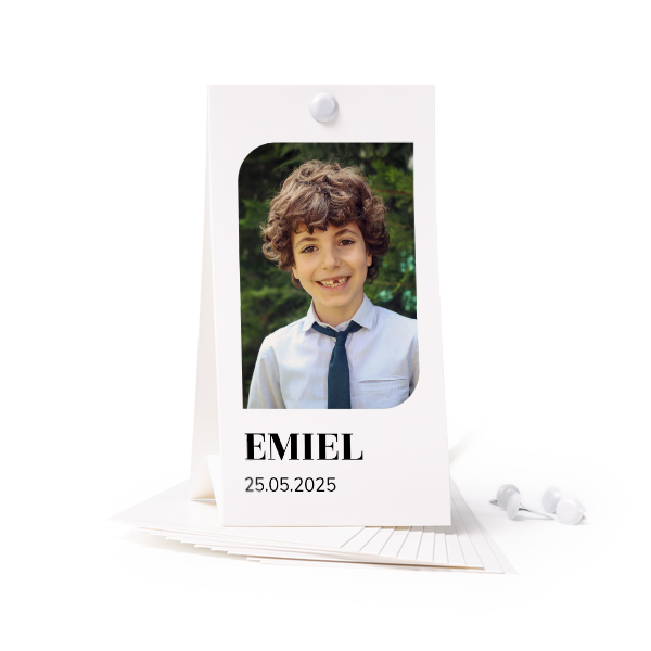 Carte verticale (lot de 12) 6,5 x 12 cm