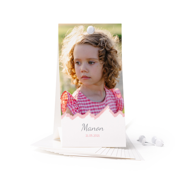 Rechtopstaande kaart (Set van 12) 6,5 x 12cm Rechtopstaande kaart (Set van 12) 6,5 x 12cm