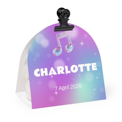 Holographic Music Notes