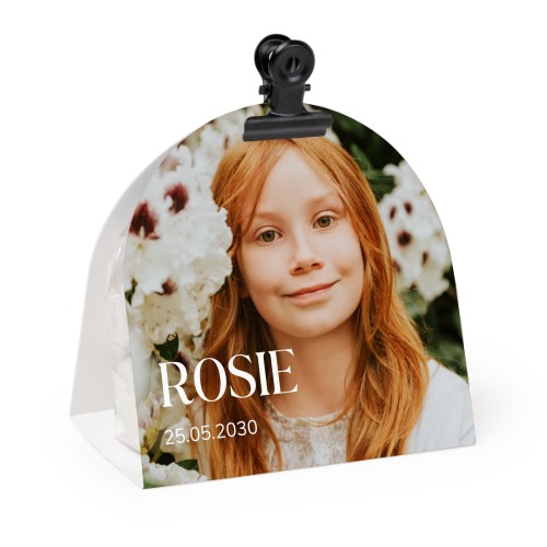 Candy bag with rounded photo-wrapping and black clip - 12 pcs Candy bag with rounded photo-wrapping and black clip - 12 pcs