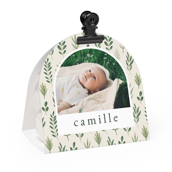 Ballotins à bonbons arrondis, clip noir (lot de 24)