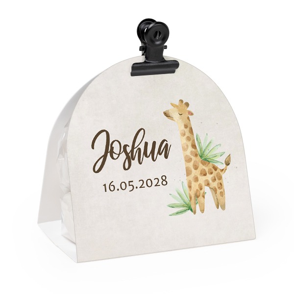 GodispÄse med rundat fotoomslag och svart pappersklÀmma - 24 st GodispÄse med rundat fotoomslag och svart pappersklÀmma - 24 st