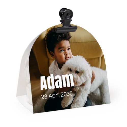 Snoepzakjes met afgeronde fotoverpakking en zwarte clip - Set van 24