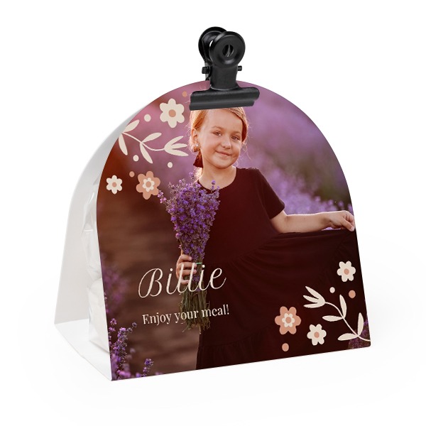 Ballotins à bonbons arrondis, clip noir (lot de 24)
