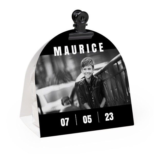 Candy bag with rounded photo-wrapping and black clip - 24 pcs Candy bag with rounded photo-wrapping and black clip - 24 pcs