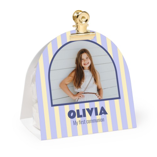 Candy bag with rounded photo-wrapping and gold clip - 12 pcs