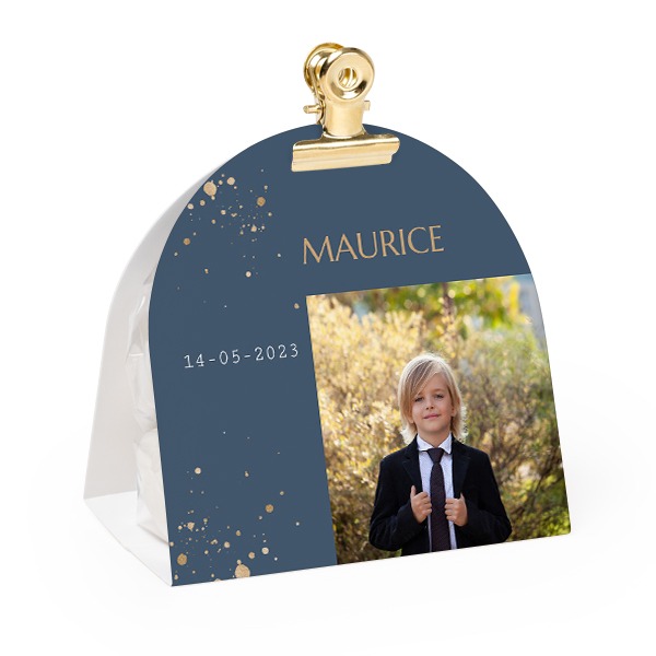 Süssigkeiten Verpackung Abgerundet mit goldenen Clips - 12 Stk.
