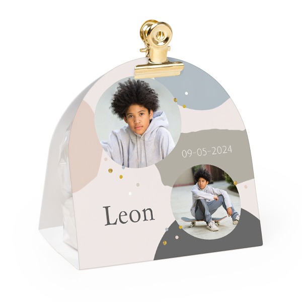 Süssigkeiten Verpackung Abgerundet mit goldenen Clips - 12 Stk.