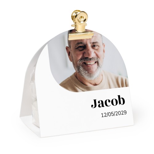Süssigkeiten Verpackung Abgerundet mit und goldenen Clips - 24 Stk.
