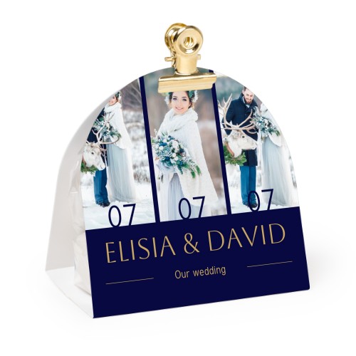 Ballotins à bonbons arrondis, clip doré (lot de 24)