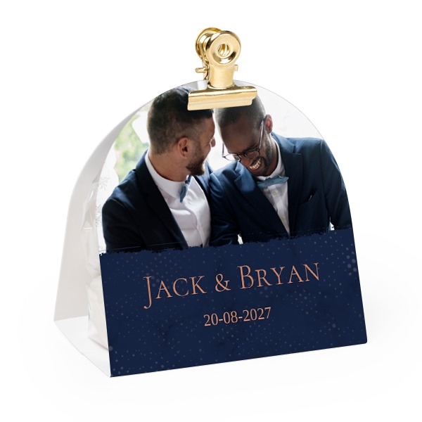 Süssigkeiten Verpackung Abgerundet mit und goldenen Clips - 24 Stk.