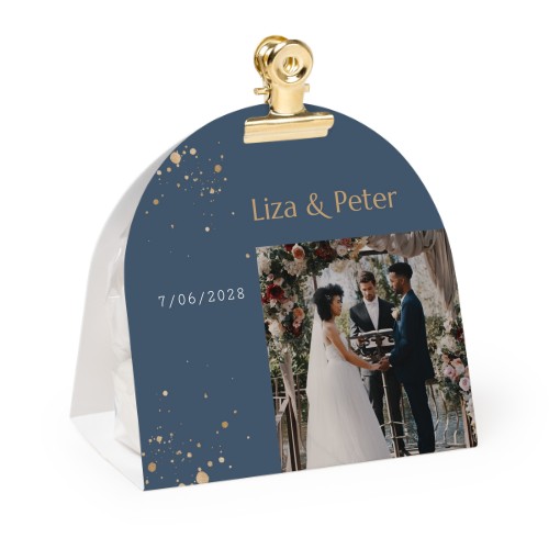 Candy bag with rounded photo-wrapping and gold clip - 24 pcs Candy bag with rounded photo-wrapping and gold clip - 24 pcs