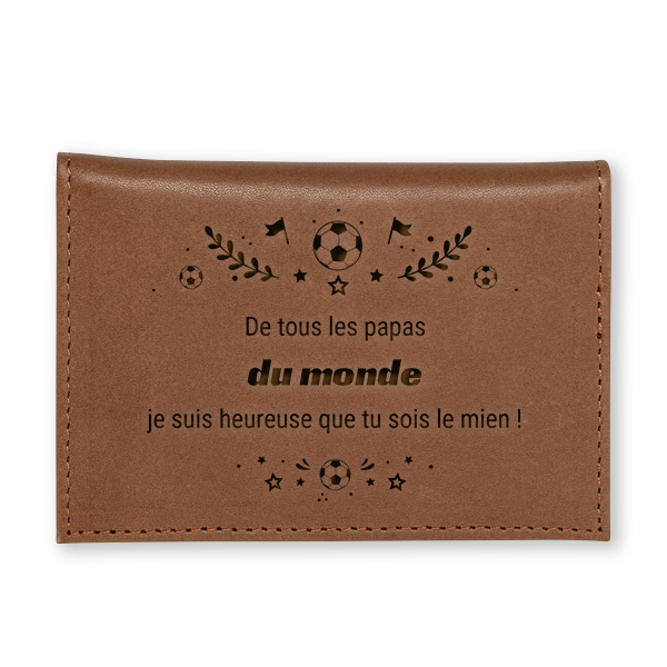 Porte-cartes en cuir