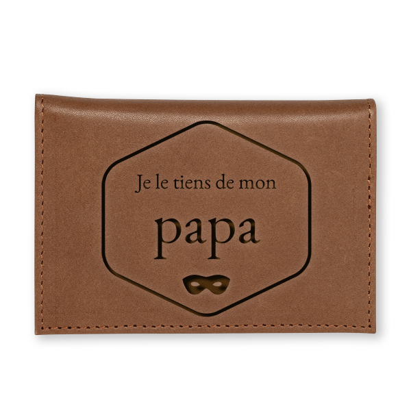 Porte-cartes en cuir