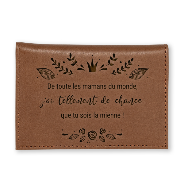 Porte-cartes en cuir