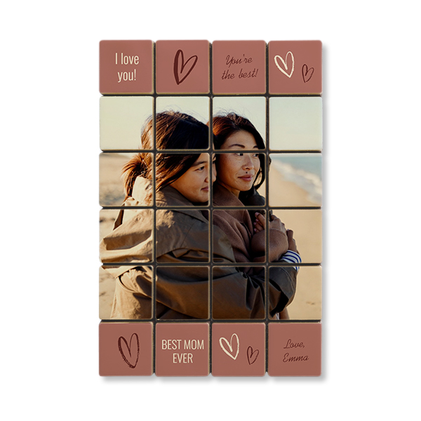 Schokoladenpuzzle mit Foto (24 Stückchen)