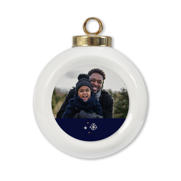 Boules en céramique blanche (lot de 2)