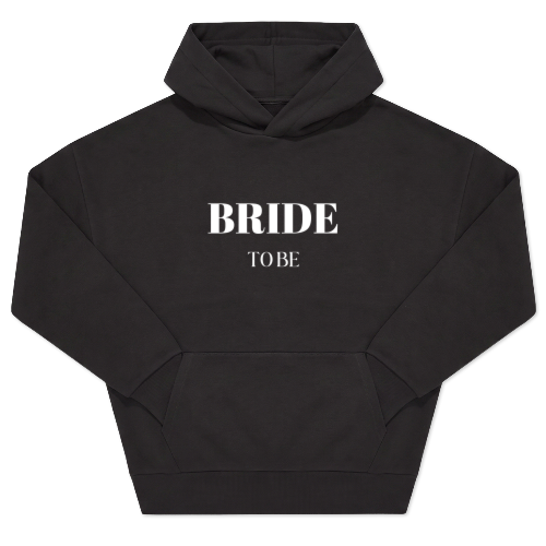 Hoodie Unisex Svart Trykk forside
