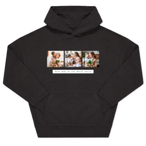 Hoodie Unisex Black Print front Hoodie Unisex Black Print front