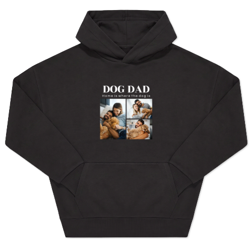 Hoodie Unisex Sort Tryk forside Hoodie Unisex Sort Tryk forside