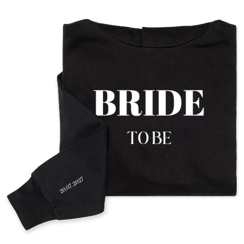 Hoodie Unisex Svart Trykk forside og ermet