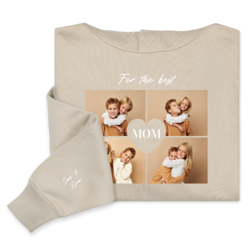 Hoodie Unisex Sand Print front and sleeve