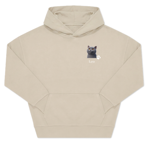 Hoodie Unisex Sand Print front