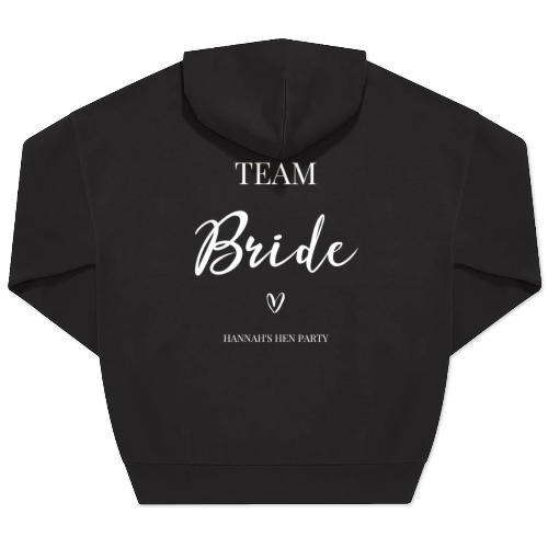 Hoodie Noir unisexe Imprimé au dos Hoodie Noir unisexe Imprimé au dos