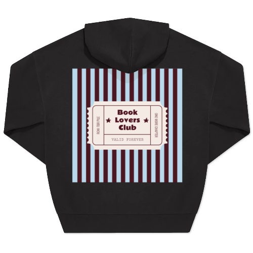 Hoodie Noir unisexe Imprimé au dos