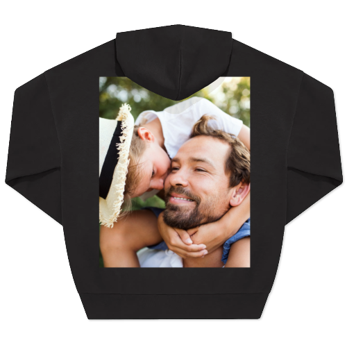 Hoodie Unisex Svart Trykk bagside