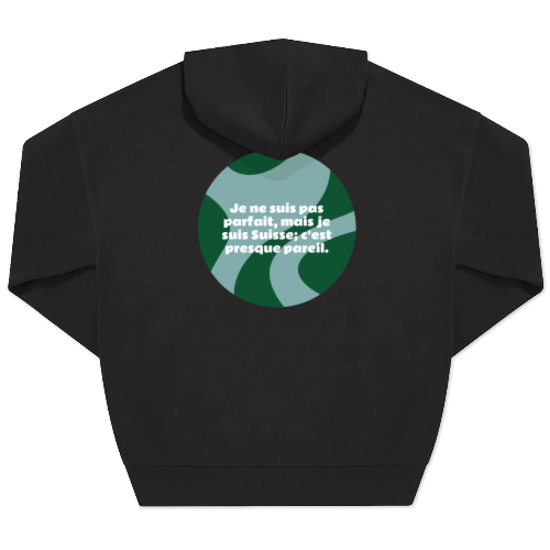 Hoodie Noir unisexe Imprimé au dos Hoodie Noir unisexe Imprimé au dos