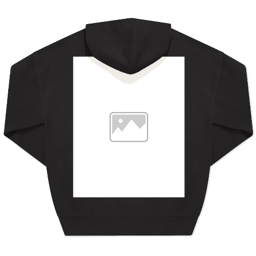Hoodie Unisex Black Print back Hoodie Unisex Black Print back