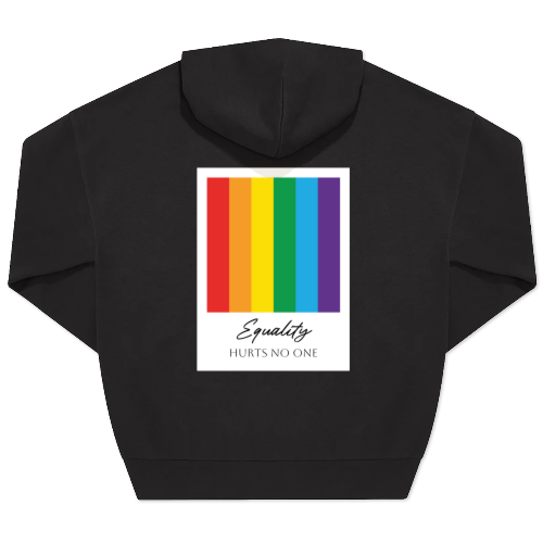 Hoodie Unisex Black Print back Hoodie Unisex Black Print back