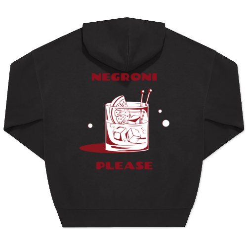 Hoodie Noir unisexe Imprimé au dos Hoodie Noir unisexe Imprimé au dos