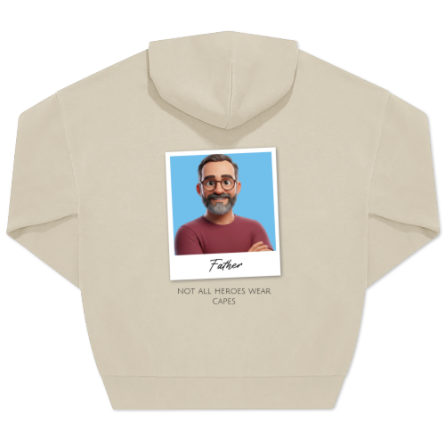 Hoodie Unisex Sand Print back