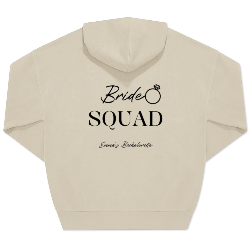 Hoodie Unisex Sand Tryk bagside Hoodie Unisex Sand Tryk bagside