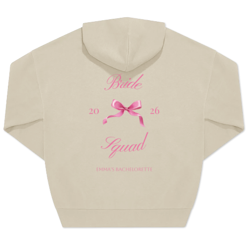 Hoodie beige unisexe Imprimé au dos Hoodie beige unisexe Imprimé au dos