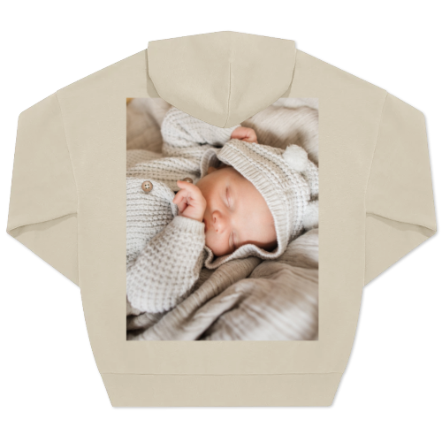 Hoodie Unisex Sand Tryck baksida