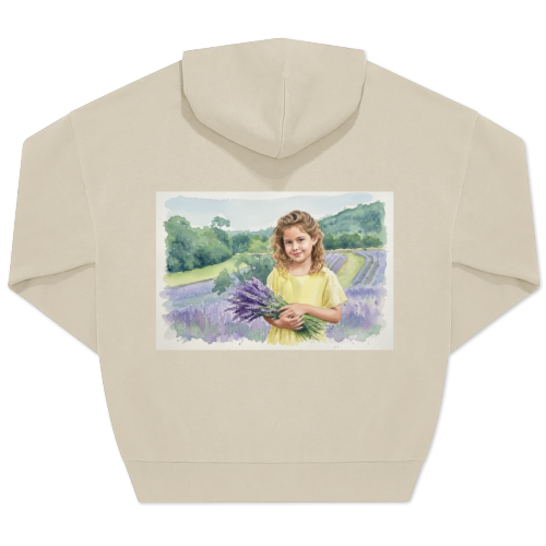 Hoodie beige unisexe Imprimé au dos Hoodie beige unisexe Imprimé au dos