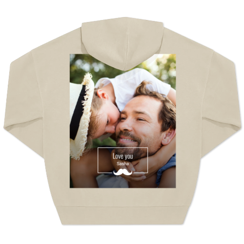 Hoodie Unisex Sand Trykk bagside Hoodie Unisex Sand Trykk bagside