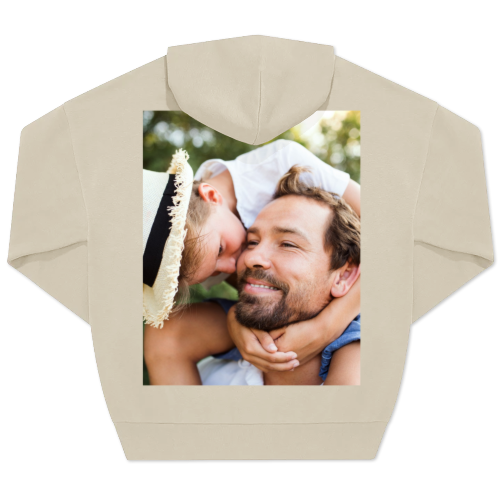 Hoodie Unisex Sand Trykk bagside