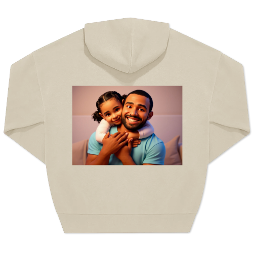 Hoodie Unisex Sand Trykk bagside