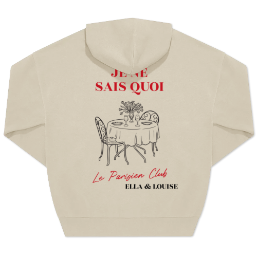 Hoodie beige unisexe Imprimé au dos Hoodie beige unisexe Imprimé au dos