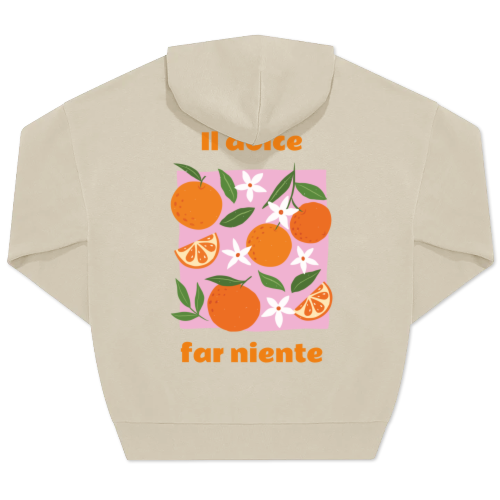 Hoodie Unisex Sand Trykk bagside