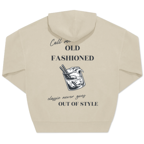 Hoodie beige unisexe Imprimé au dos Hoodie beige unisexe Imprimé au dos