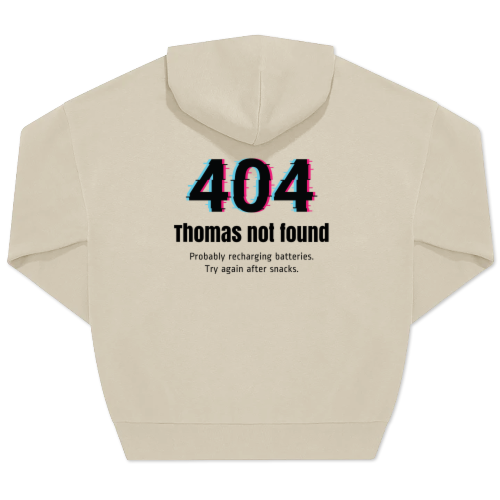 Hoodie Unisex Sand Tryck baksida