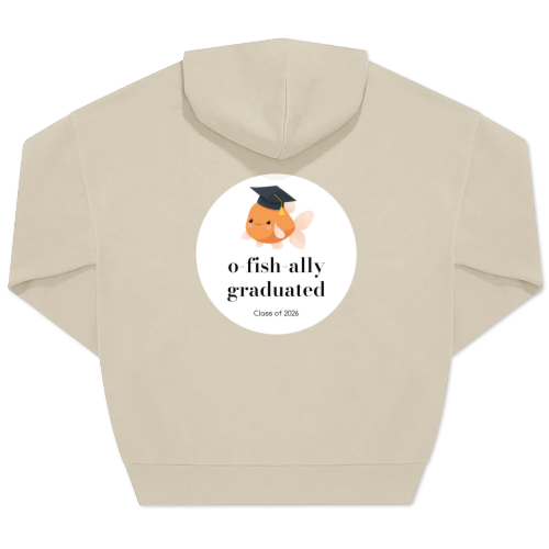 Hoodie Unisex Sand Trykk bagside