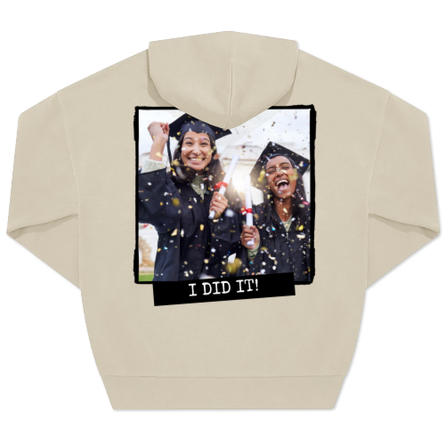 Hoodie Unisex Sand Print back