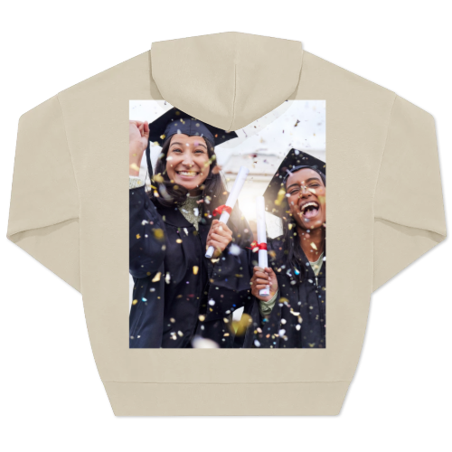 Hoodie Unisex Sand Print back